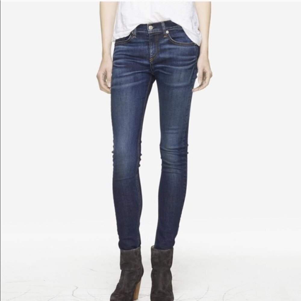 Rag & Bone 10" Skinny Medium Wash‎ Jeans Size 30